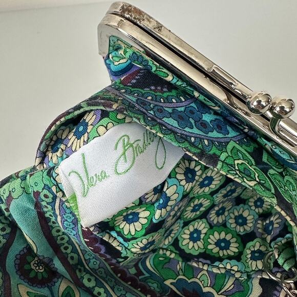 Vera Bradley Blue Rhapsody Taxi Wallet Compact Cotton Wallet For Crafts/Repairs - Picture 16 of 16